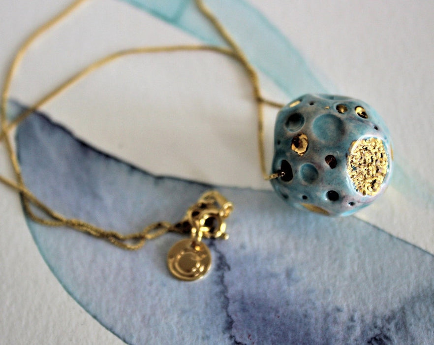 Little prince necklace, full moon amulet